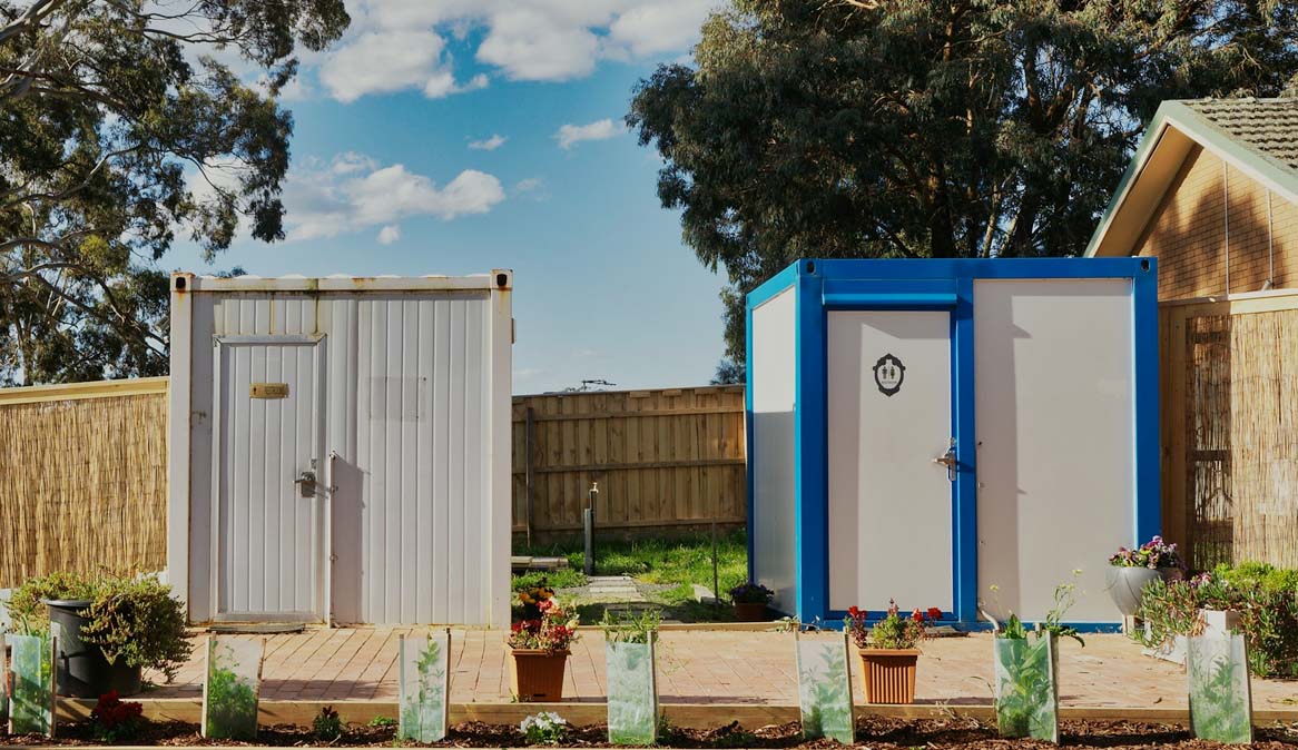 Washroom available in caravan park Ballarat