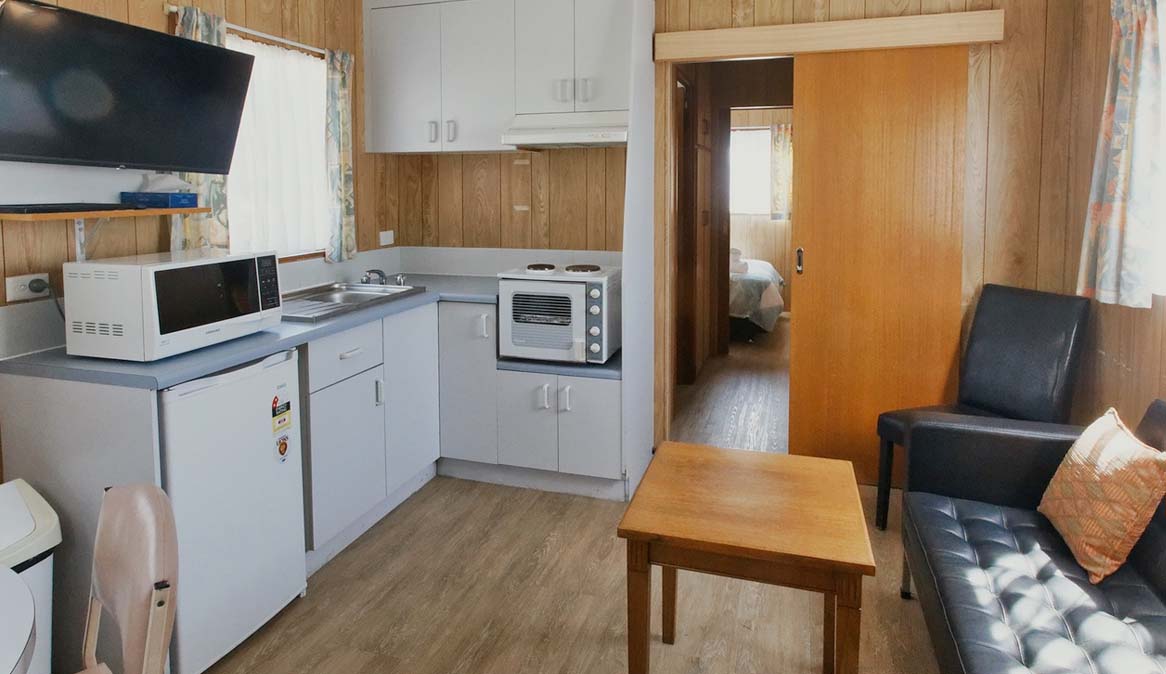 Kitchen Section inside caravan